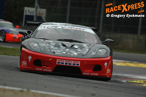 Tom Cloet in de Ferrari
